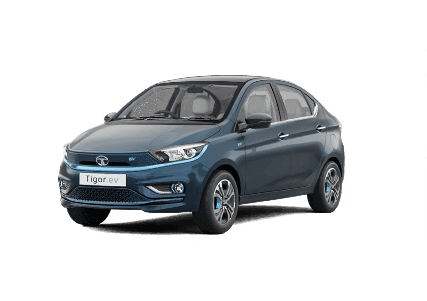 Tata Tigor EV in Signature Teal Blue