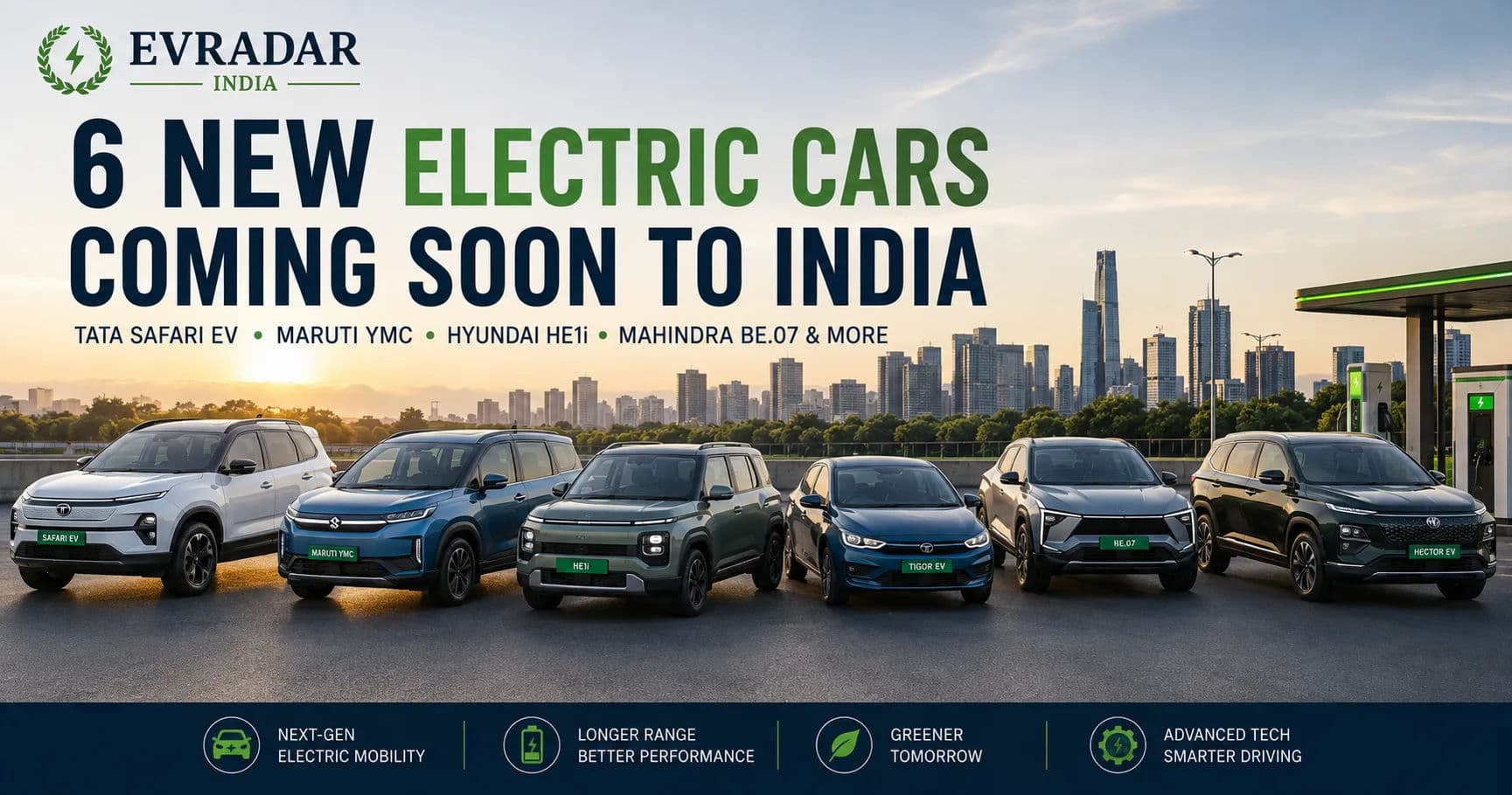 6 New Electric Cars Expected in India by 2027: Safari EV, Maruti YMC & More