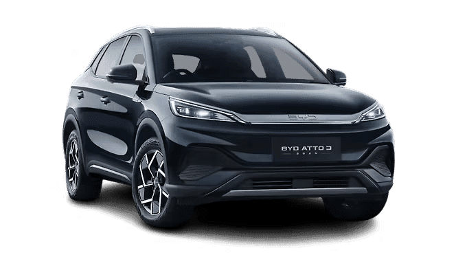 BYD Atto 3 in Parkour Red